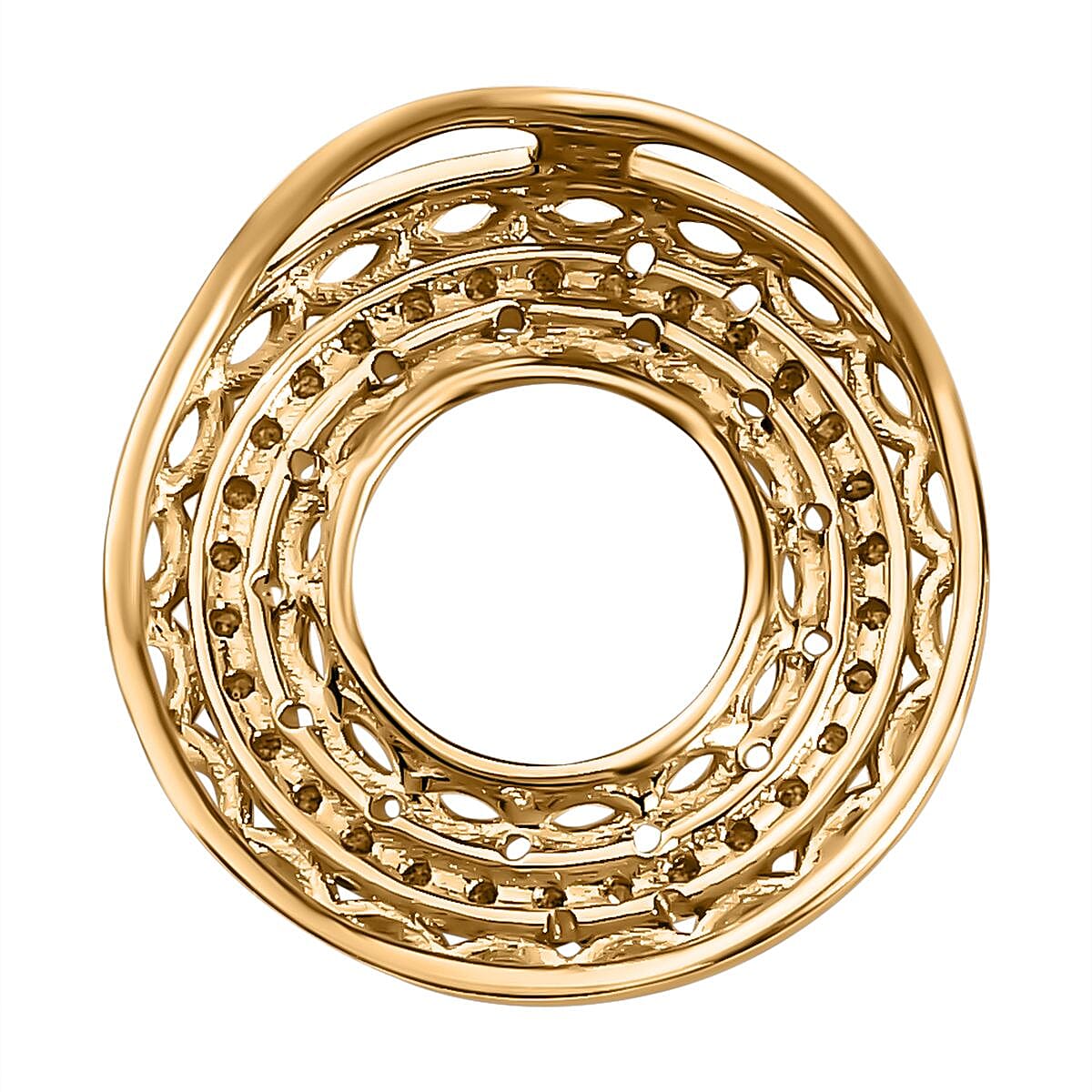 Designer Inspired One Time Deal- 9K Yellow Gold Diamond (G-H) Pendant Designer Inspired One Time Deal- 9K Yellow Gold Diamond (G-H) Pendant