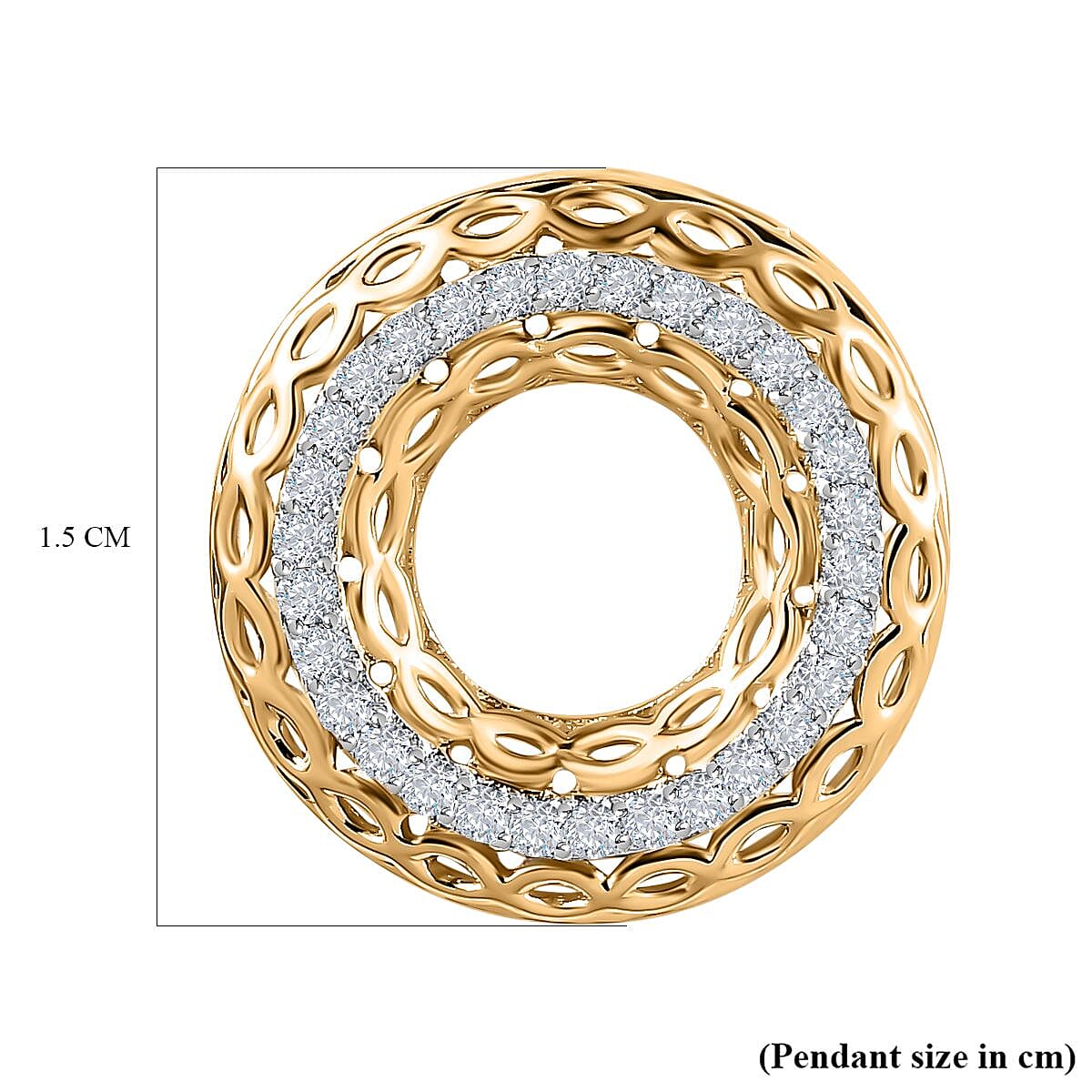 Designer Inspired One Time Deal- 9K Yellow Gold Diamond (G-H) Pendant Designer Inspired One Time Deal- 9K Yellow Gold Diamond (G-H) Pendant