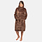 Luxurious Super Soft Sherpa Blanket Hoodie (Over Sized) - Chocolate Brown