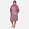 Luxurious Super Soft Sherpa Blanket Hoodie (Over Sized) - Mauve
