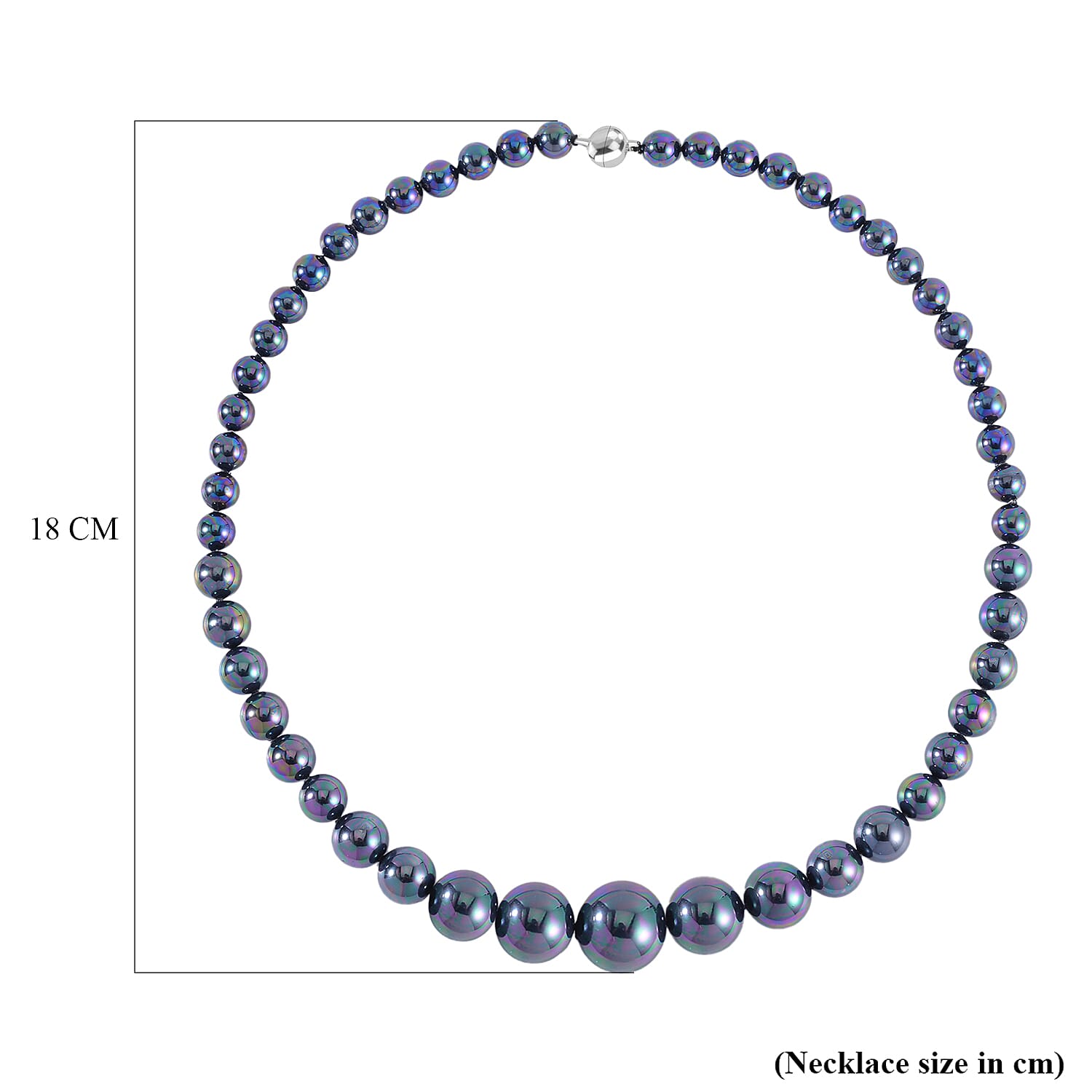 Tahitian Shell Pearl Necklace (Size - 20) with Magnetic Lock