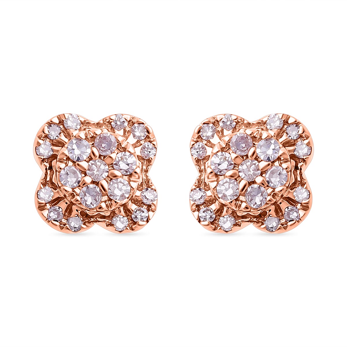 Most Affordable Pink Diamond Deal 2024 - 9K Rose Gold Pink Diamond Earring 0.25 ct