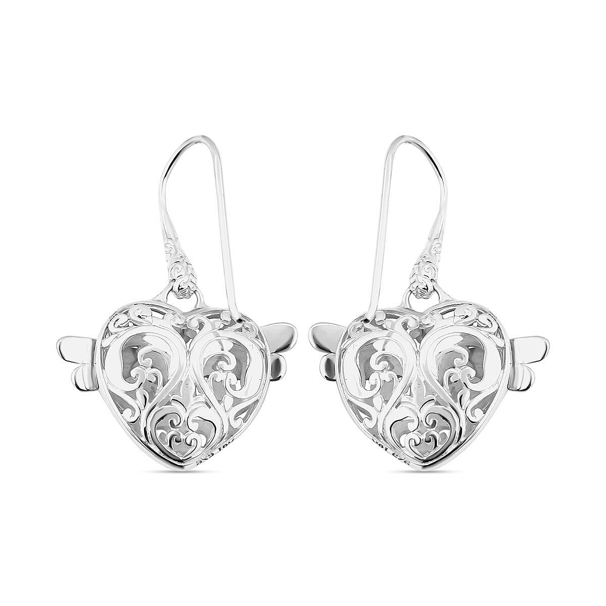 Royal Bali Collection - 18K Yellow Gold & Sterling Silver Dragonfly Earrings