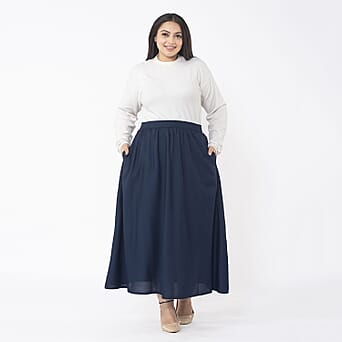 https://tjcuk.sirv.com/Products/76/5/7651597/Tamsy-Viscose-Solid-Skirt-Size-88x1-cm-Navy-Navy_7651597.jpg?w=342&h=342