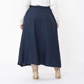 https://tjcuk.sirv.com/Products/76/5/7651597/Tamsy-Viscose-Solid-Skirt-Size-88x1-cm-Navy-Navy_7651597_1.jpg?w=342&h=342