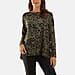 NOVA OF LONDON Leopard Pattern Knitted Jumper (One Size 8-18) - Stone