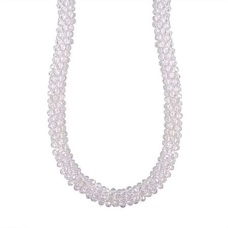 NY Close Out Deal- Mystic White Crystal Necklace With Magnetic Clasp (Size - 20) NY Close Out Deal- Mystic White Crystal Necklace With Magnetic Clasp (Size - 20)