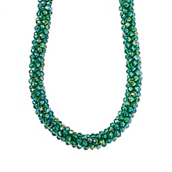 NY Close Out Deal-  Mystic White Crystal Necklace With Magnetic Clasp (Size - 20)