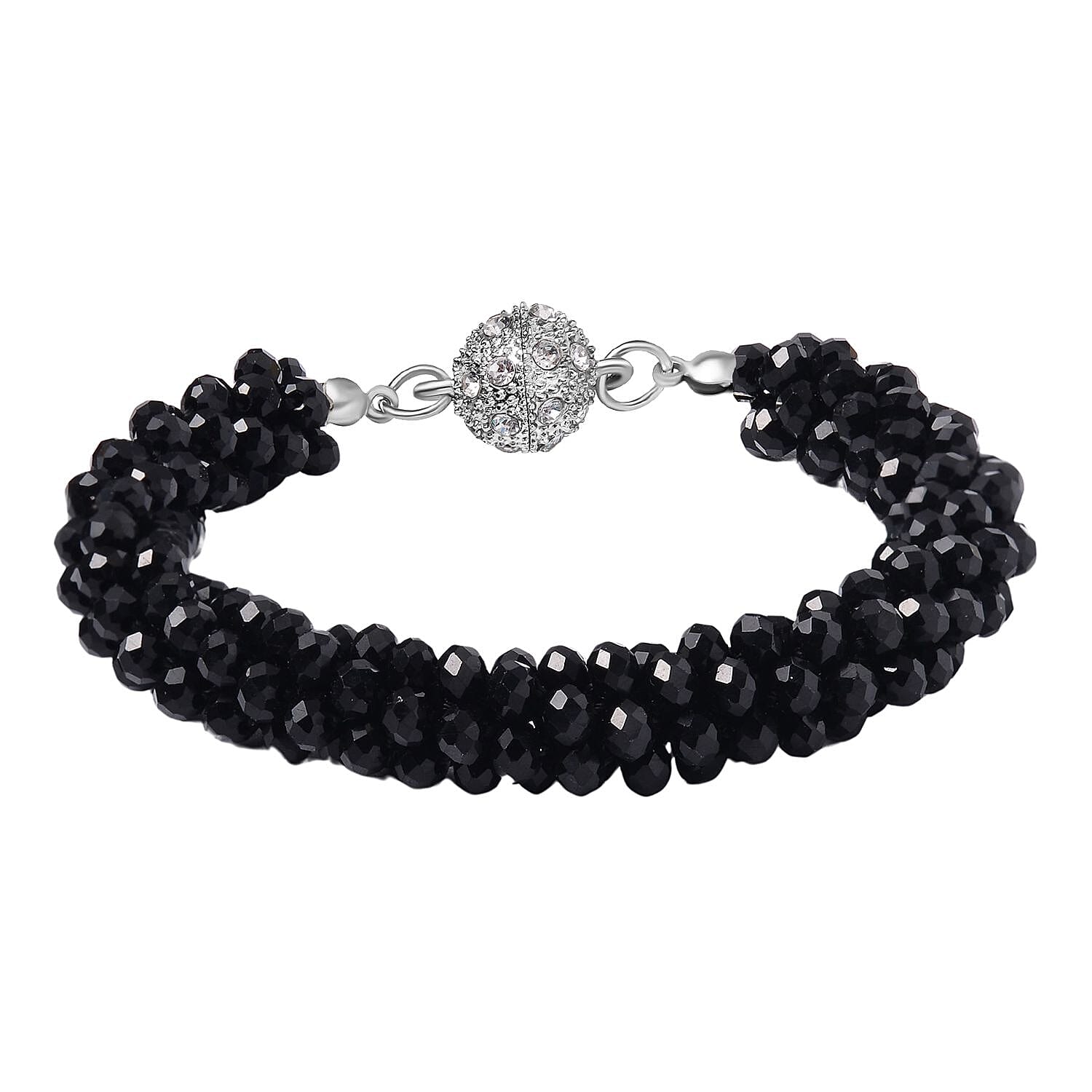 Black and white clearance crystal bracelet