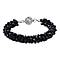 NY Close Out Deal- Multi Colour Austrian Crystal Bracelet (Size - 7.5) With Magnetic Lock  in Silver Tone