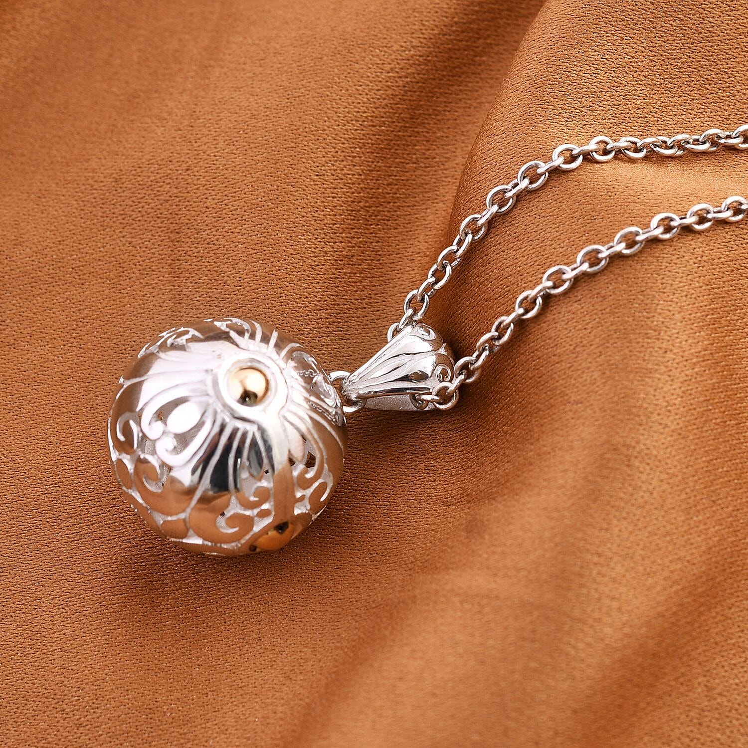 Iconic Collection Royal Bali Collection - 18K Yellow Gold and Sterling Silver Pendant