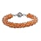 White Crystal , Black Crystal Bracelet (Size - 7.5) 0.02 ct 0.020 Ct.