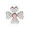Designer Inspired - 9K Rose Gold Pink Diamond & White Diamond  Clove Pendant 0.51 Ct