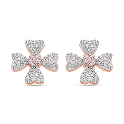 Designer Inspired - 9K Yellow Gold Natural Yellow Diamond & White Diamond Clove  Earrings 0.52 Ct