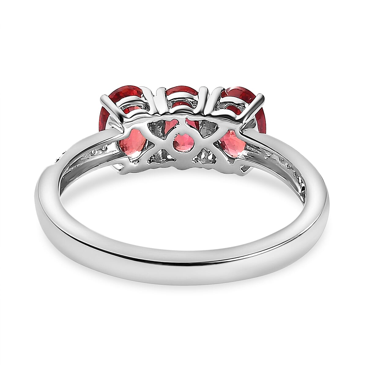 950 Platinum Songea Sapphire & Diamond Ring 1.89 Ct.Plat Wt 4.83 Gms(Re-Sizable 3 Size Up-Down).