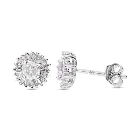 One Time Deal-9K White Gold Diamond (G-H) Earrings 0.50 Ct. One Time Deal-9K White Gold Diamond (G-H) Earrings 0.50 Ct.