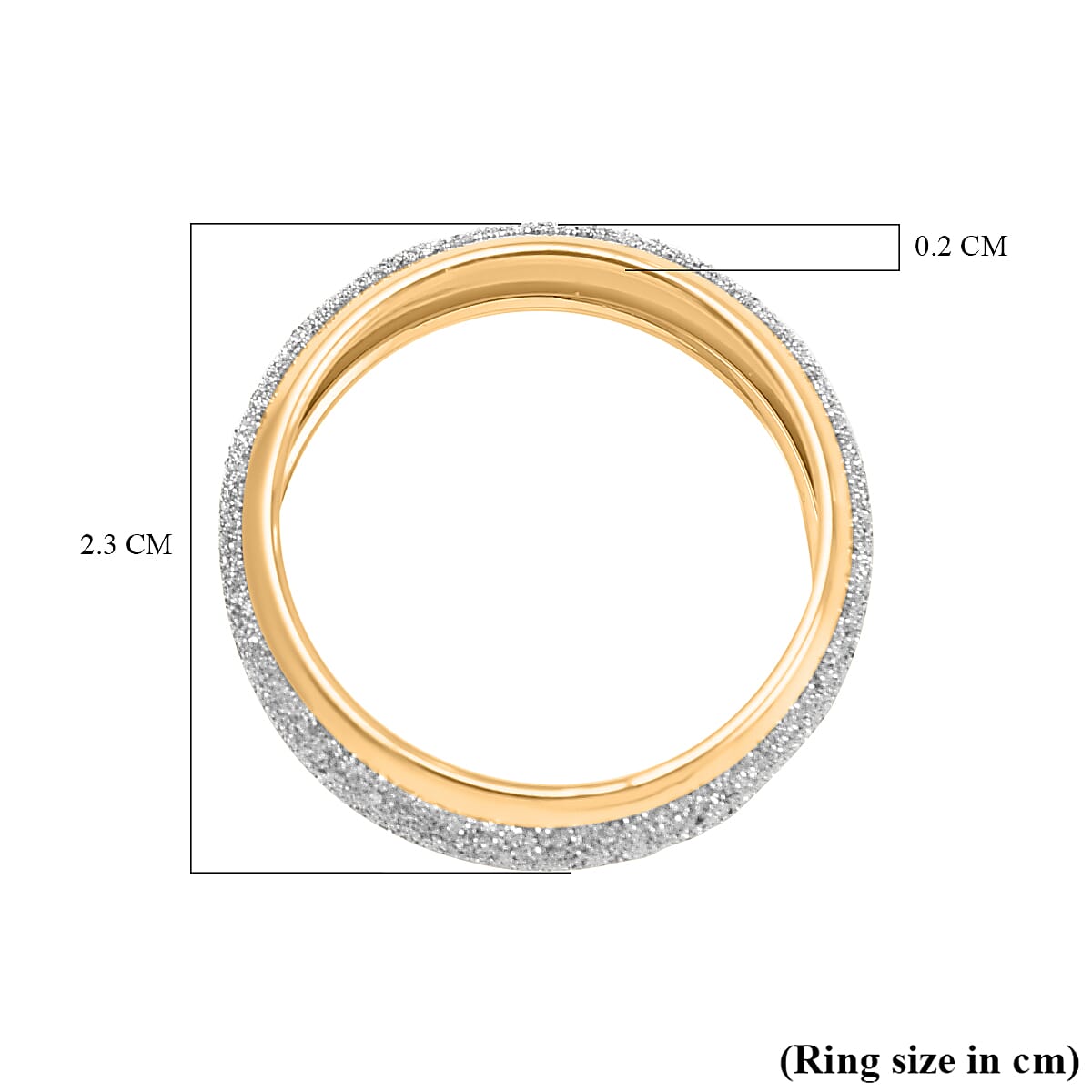 Maestro Collection - 9K Yellow Gold Sand Blast Band Ring