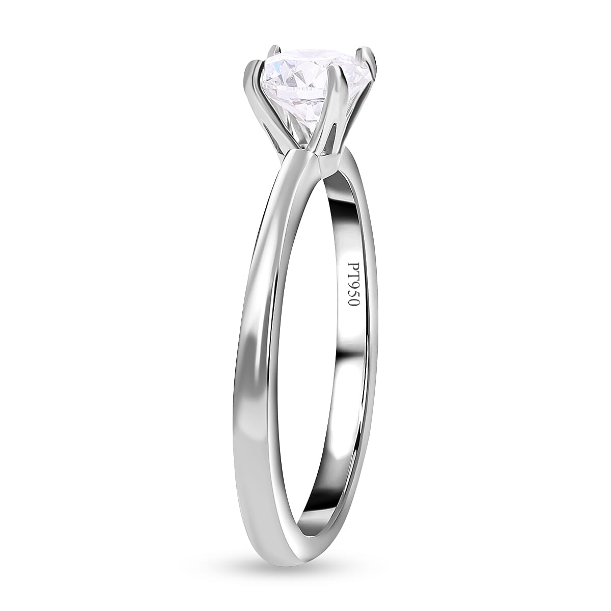 First Time Ever Luxuriant Diamond - 950 Platinum Certified Lab Grown Diamond (VS-E-F) Solitaire Ring 1.00 Ct.