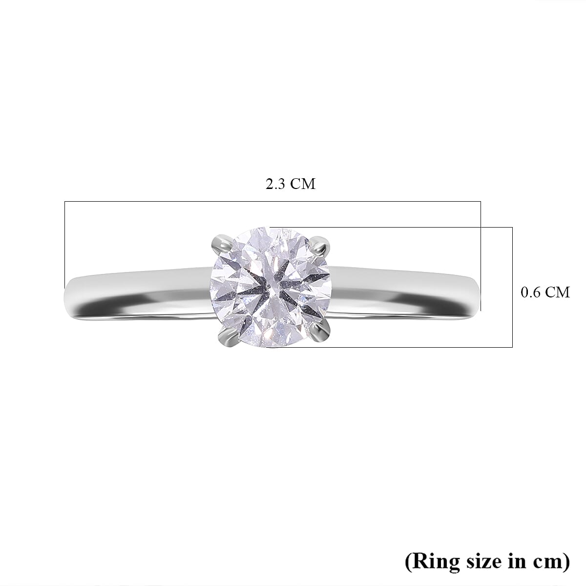 First Time Ever Luxuriant Diamond - 950 Platinum Certified Lab Grown Diamond (VS-E-F) Solitaire Ring 1.00 Ct.