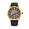 William Hunt Automatic Mechanical Movement Blue Sunshine Dial 5 ATM Water Resistant Watch with Blue Leather Strap