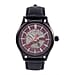 William Hunt Automatic Mechanical Movement Grey Sunshine Dial 5 ATM Water Resistant Watch with Black Leather Strap