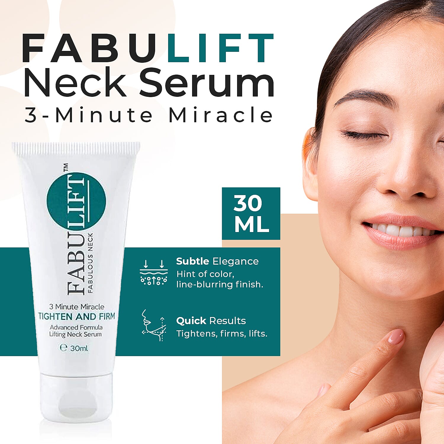 Fabulift Tighten and Firm Lifting Neck Serum 30ml