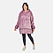 First Launch - Fleece Outer Super Luxe Sherpa Lined Hoodie (One Size) - Purple