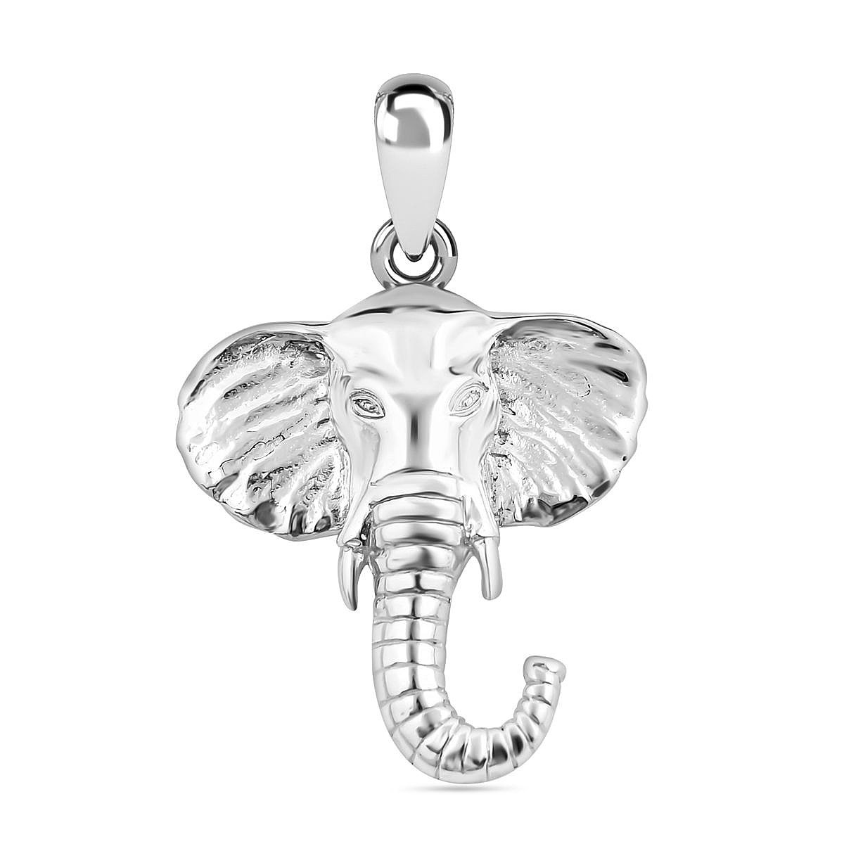 Royal Bali Collection - Sterling Silver Elephant Pendant, Silver Wt. 7.00 GM