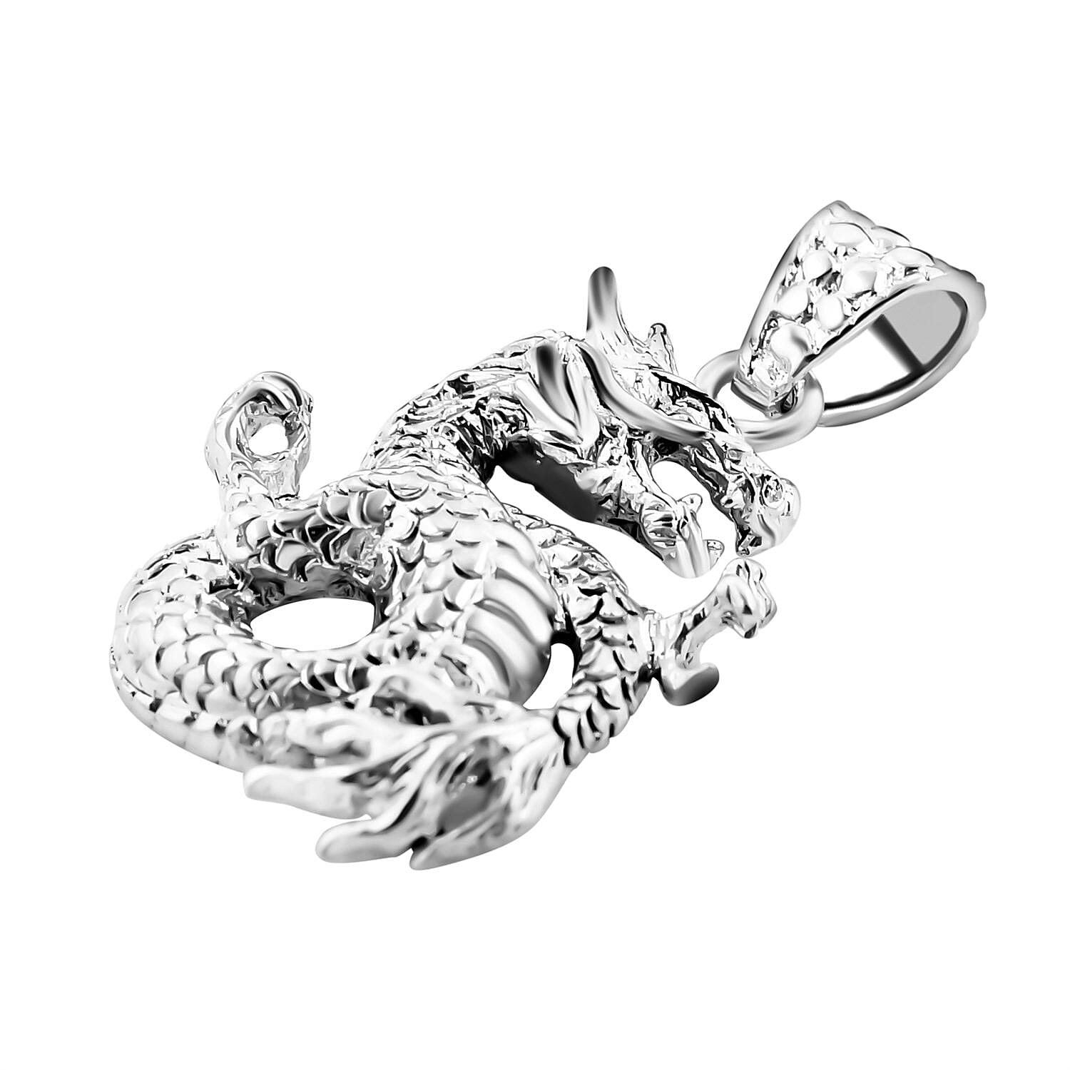 Royal Bali Collection - Sterling Silver Dragon Pendant