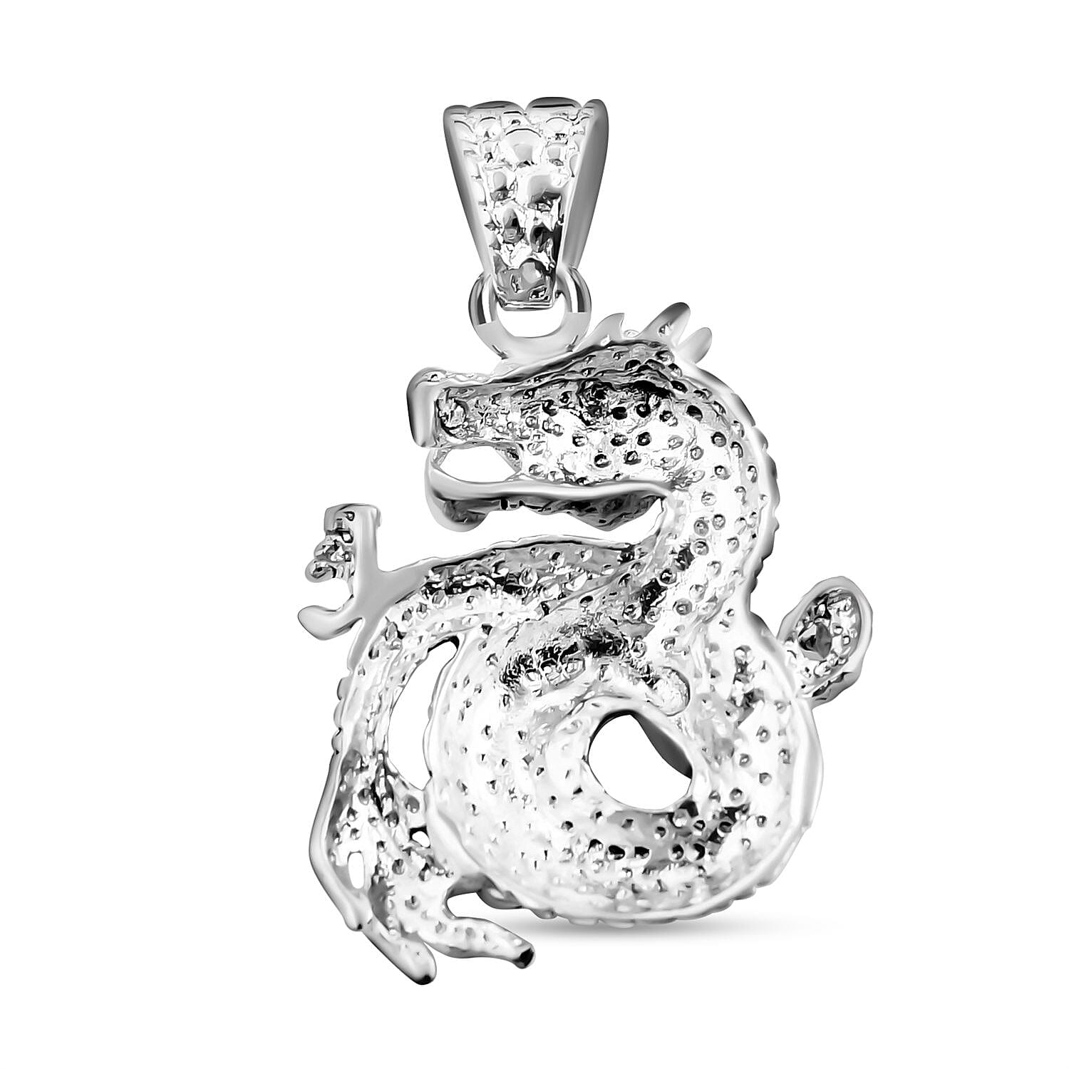 Royal Bali Collection - Sterling Silver Dragon Pendant