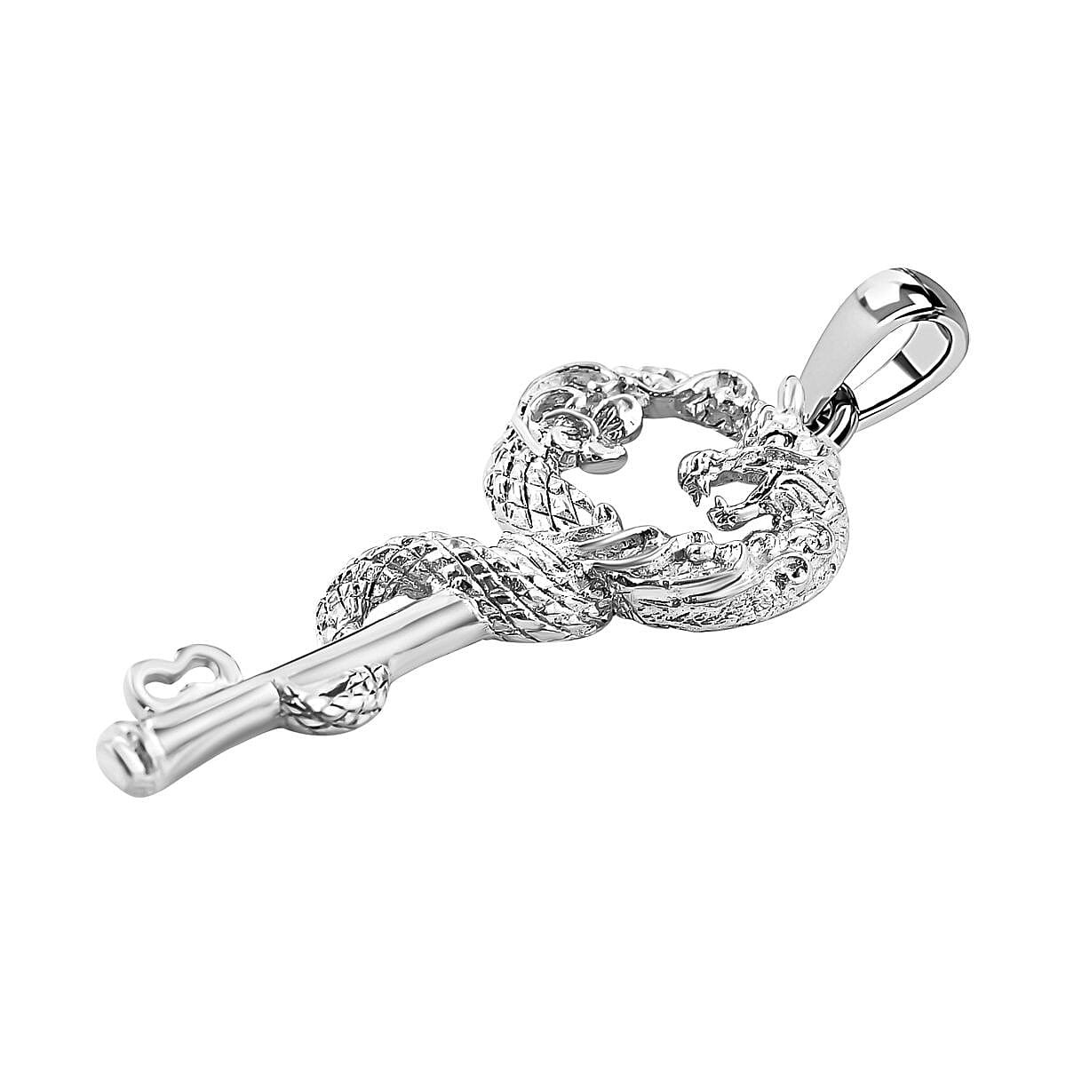 Royal Bali Collection - Sterling Silver Key Pendant, Silver Wt. 6.5 Gms