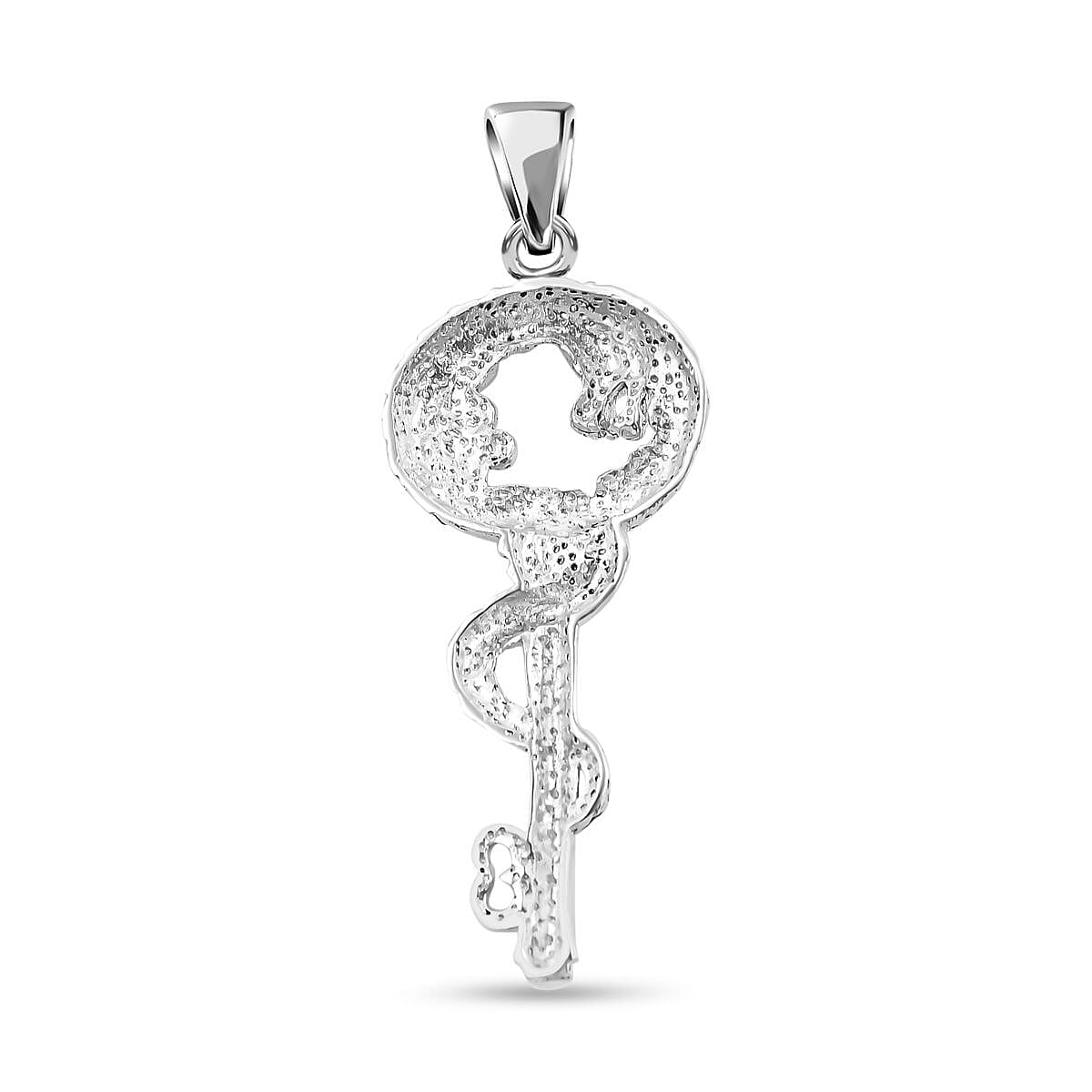 Royal Bali Collection - Sterling Silver Key Pendant, Silver Wt. 6.5 Gms