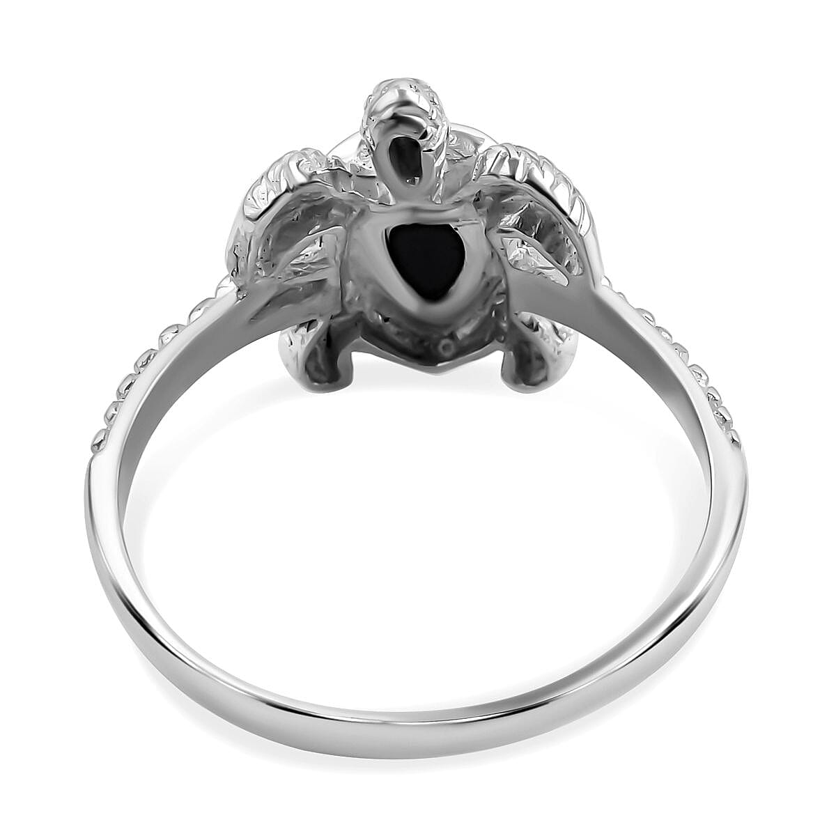 Abalone Shell  Ring  Sterling Silver 0.01 ct  0.010  Ct.