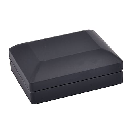 Solid Earring Box (Size 9x7x3 cm) - Black & Black