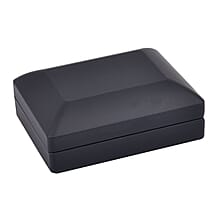 Solid Earring Box (Size 9x7x3 cm) - Black & Black