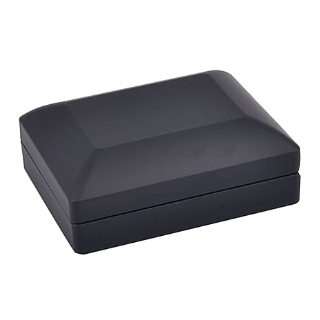Solid Earring Box (Size 9x7x3 cm) - Black & Black