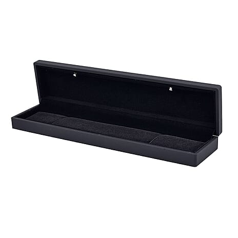 Solid Jewellery Box (Size 23x5x3 cm) - Black & Black