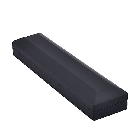 Solid Jewellery Box (Size 23x5x3 cm) - Black & Black