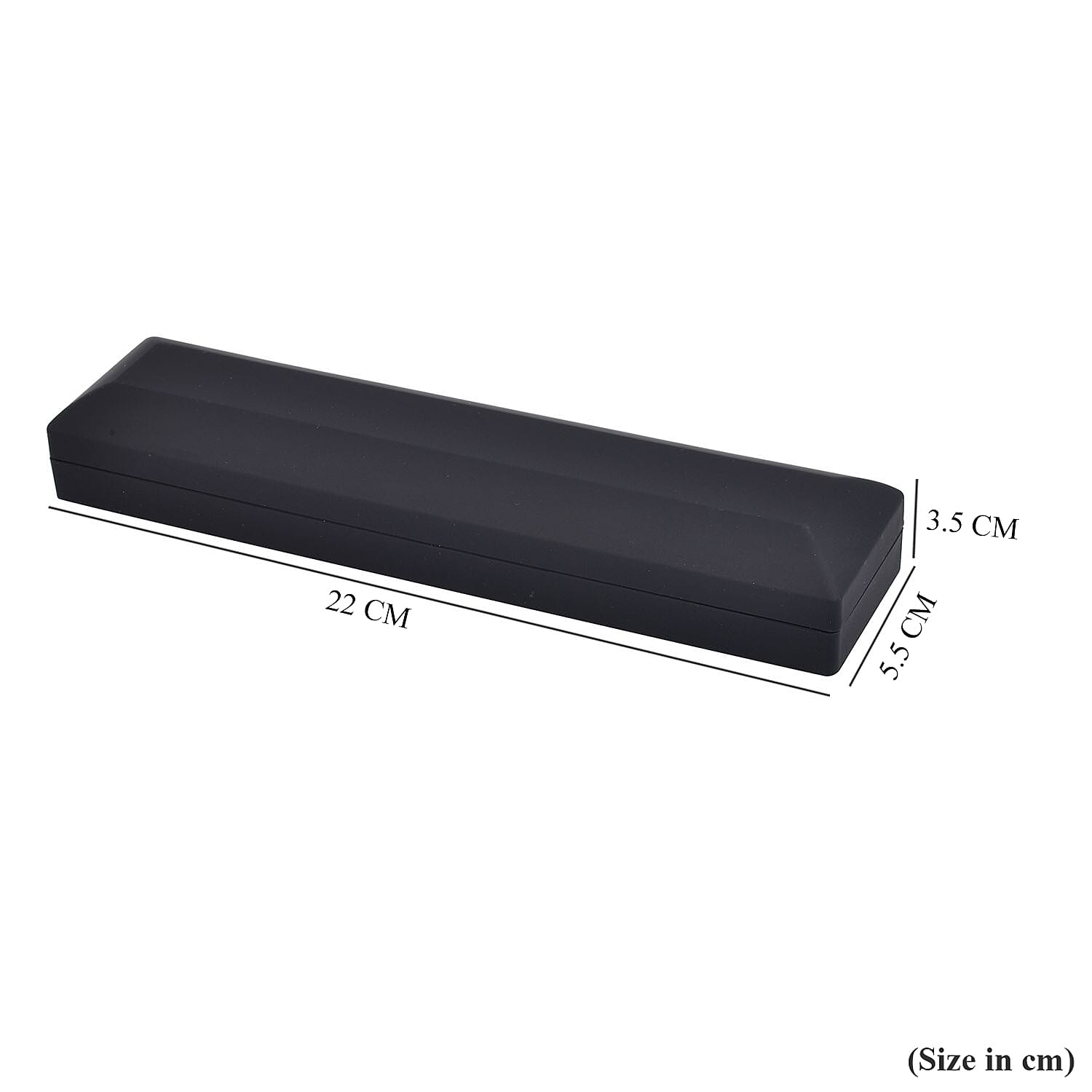 Solid Jewellery Box (Size 23x5x3 cm) - Black & Black Solid Jewellery Box (Size 23x5x3 cm) - Black & Black