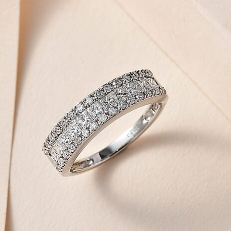 Biggest Close Out- 950 Platinum SGL Certified Diamond I1-I2-G-H Ring 1.00 Ct.