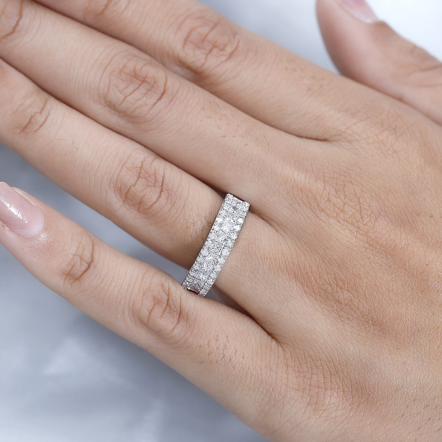 Biggest Close Out- 950 Platinum SGL Certified Diamond I1-I2-G-H Ring 1.00 Ct. Plt Wt 5.14 Grms