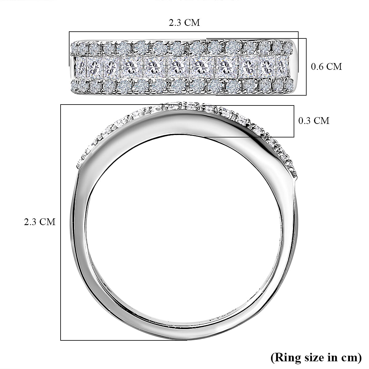 Biggest Close Out- 950 Platinum SGL Certified Diamond I1-I2-G-H Ring 1.00 Ct. Plt Wt 5.14 Grms