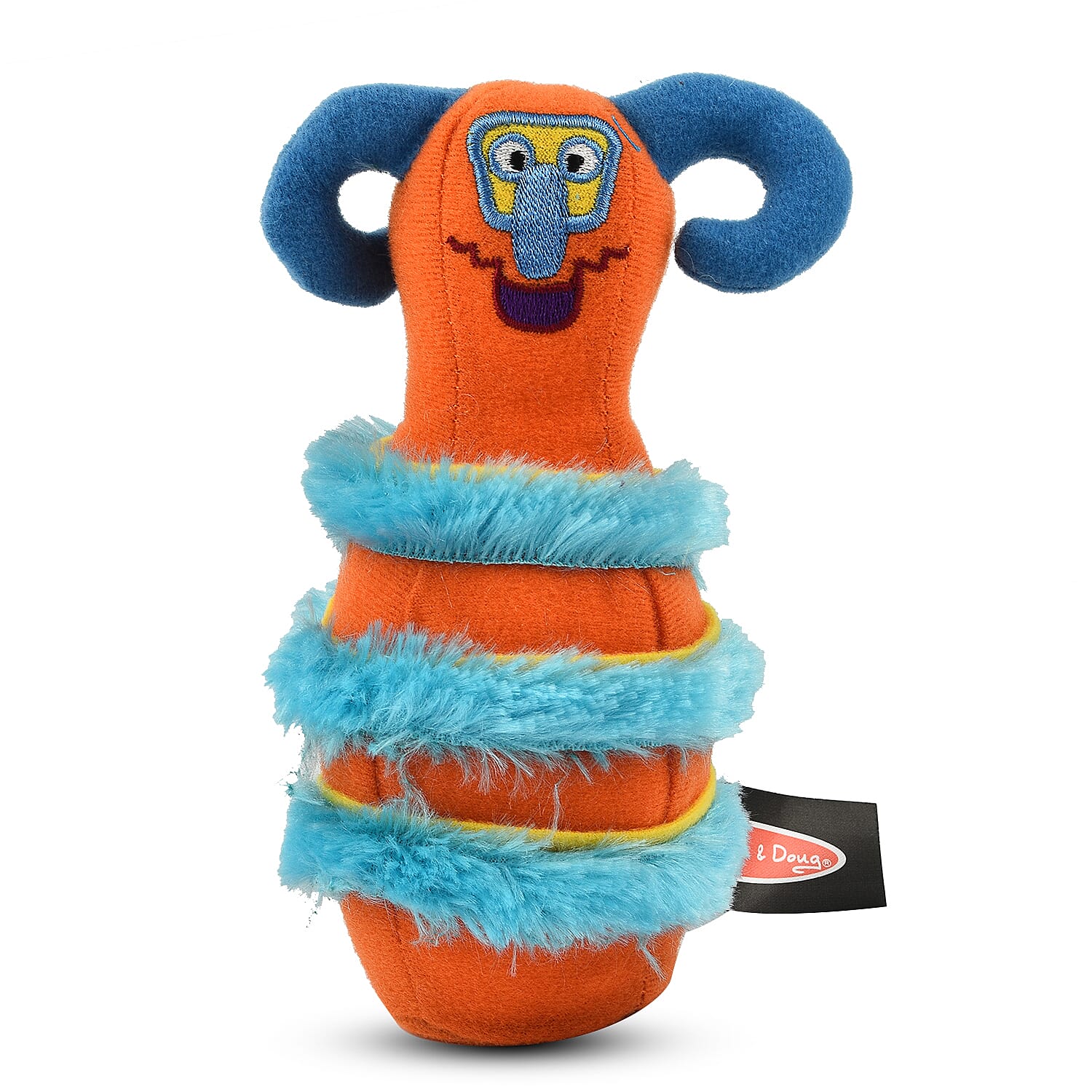 Melissa - Doug Monster Plush 6-Pin Bowling Game With Storage Bag - Preschool Games - Age 2- - Gift for Boy or Girl