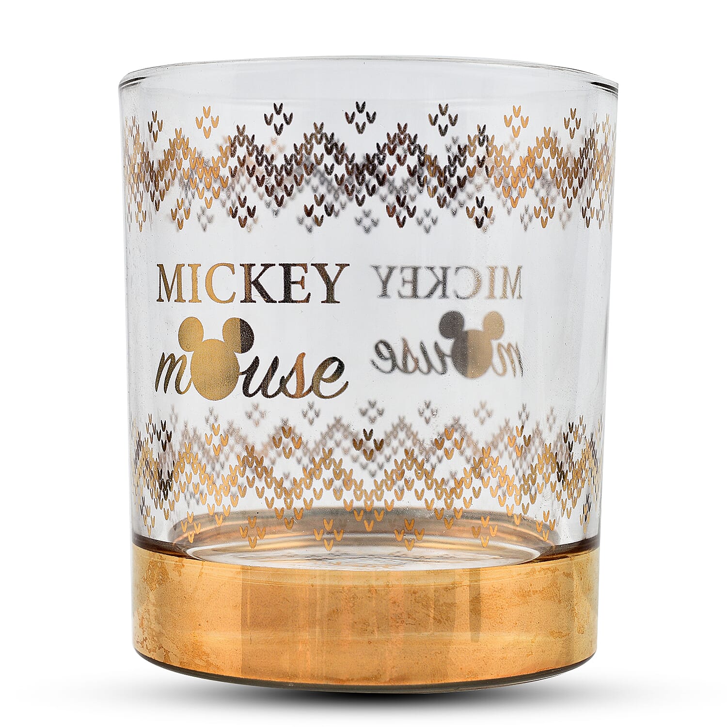 Disney Home & Gift Mickey Mouse Glass Set- Gold Mickey