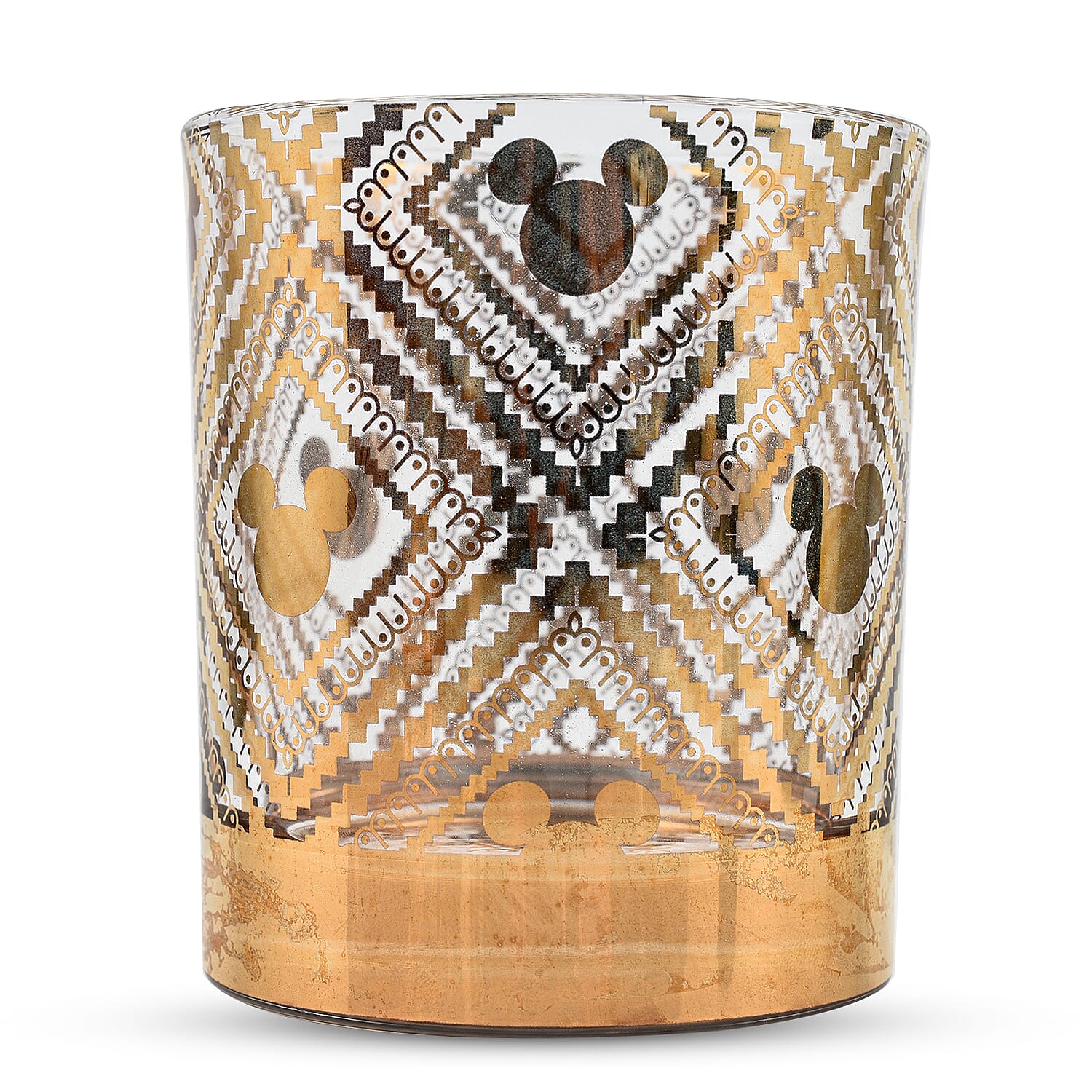 Disney Home & Gift Mickey Mouse Glass Set- Gold Mickey