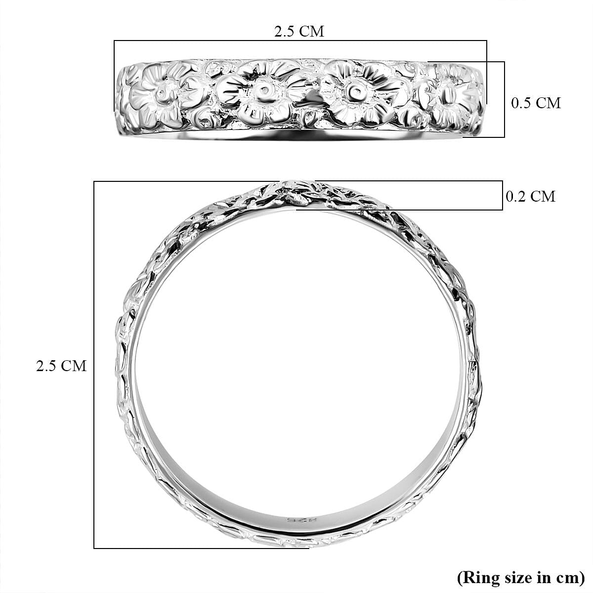 Sterling Silver Ring,  Silver Wt. 5.5 Gms