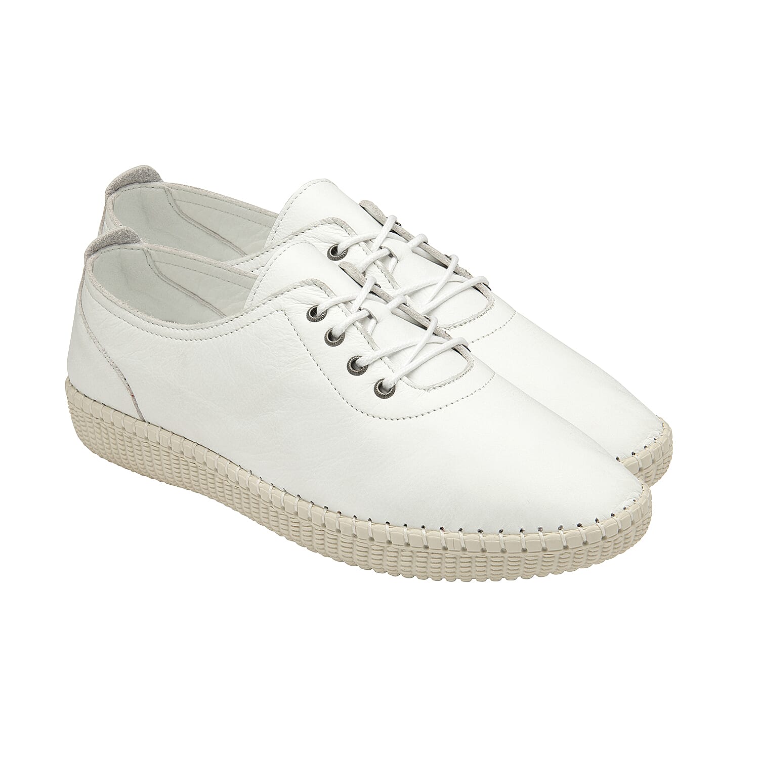 LOTUS Leather Julianna Womens Casual Shoes (Size 6) - White