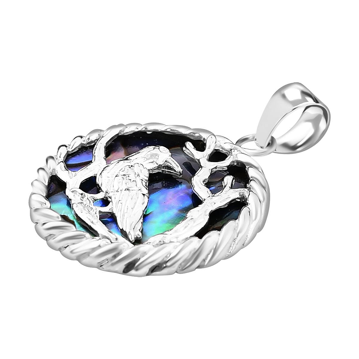 Abalone Shell Pendant  Sterling Silver 9.00 ct, Silver Wt. 7 Gms