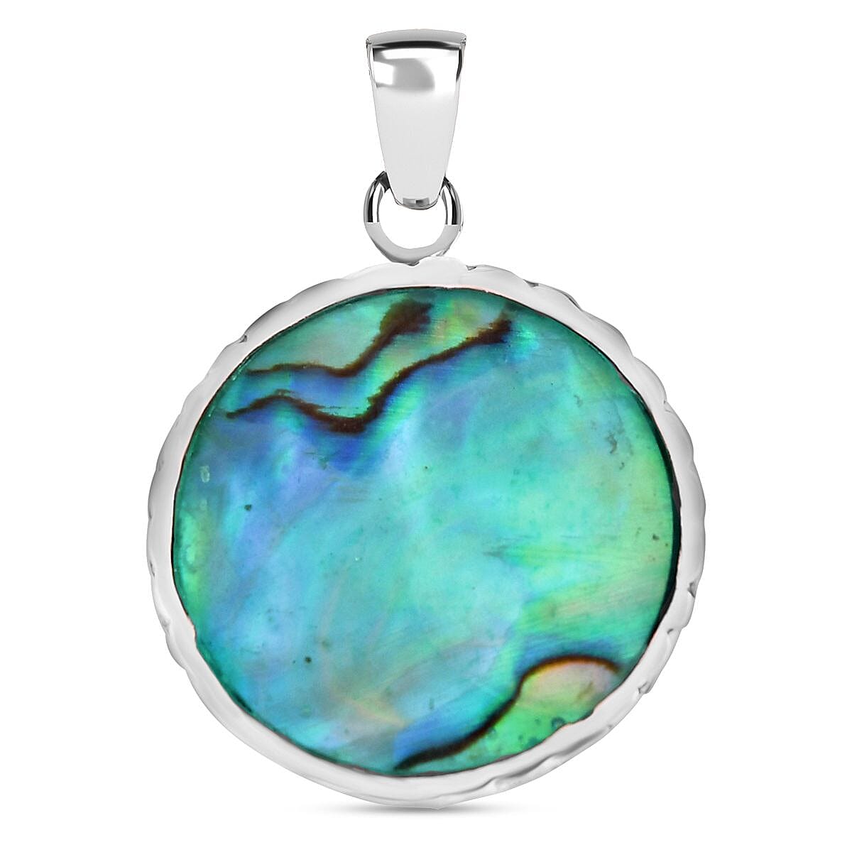 Abalone Shell Pendant  Sterling Silver 9.00 ct, Silver Wt. 7 Gms