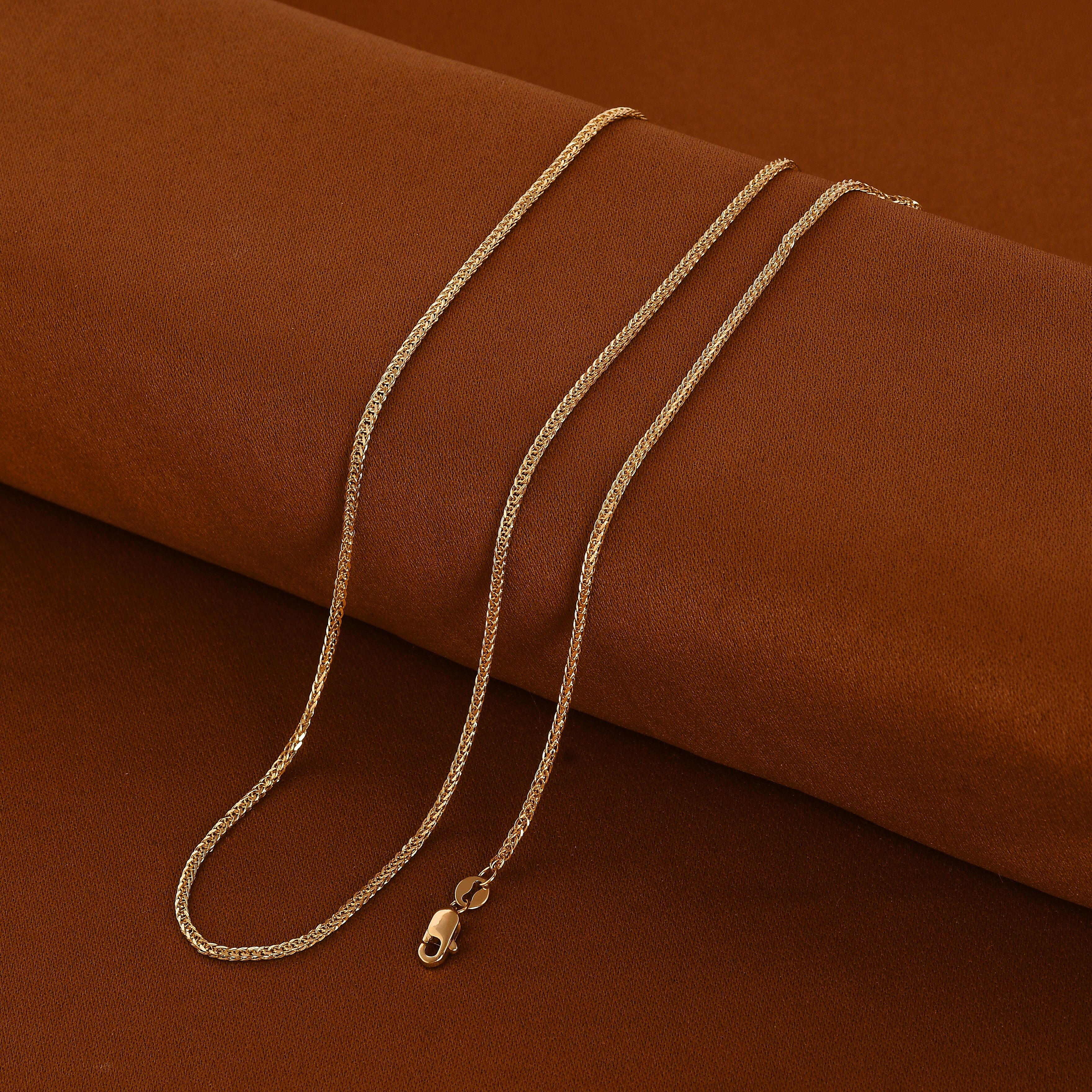 22K Yellow Gold Franco Necklace (Size - 20)